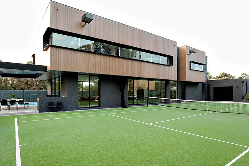 commercial building facades wpc cladding