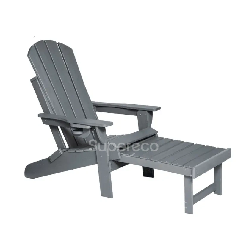 eco03 folding adirondack chair with ottoman