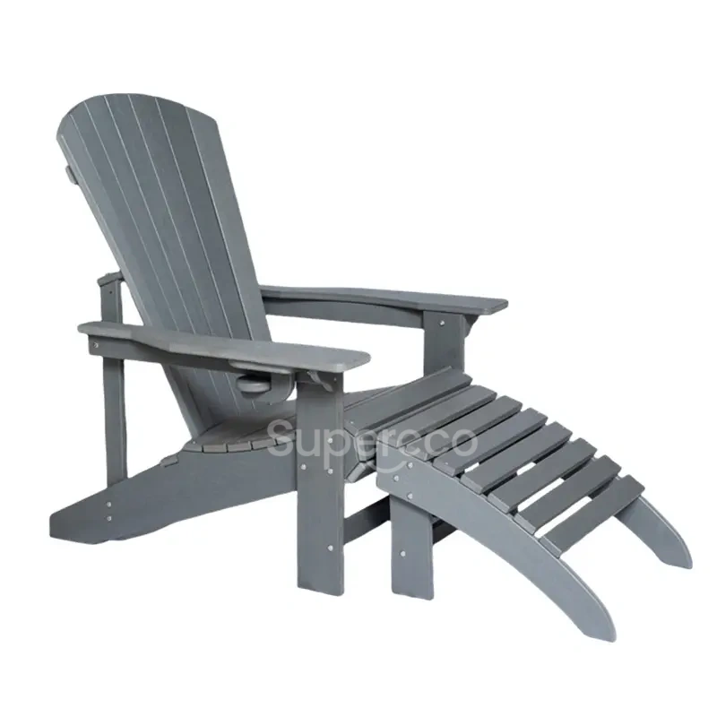 eco04 adirondack chair with ottoman