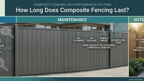 how long does composite fencing last lifespan, maintenance & outdoor performance