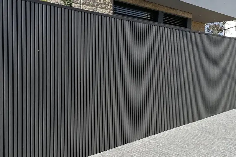 fencing and perimeter security of composite castellation cladding