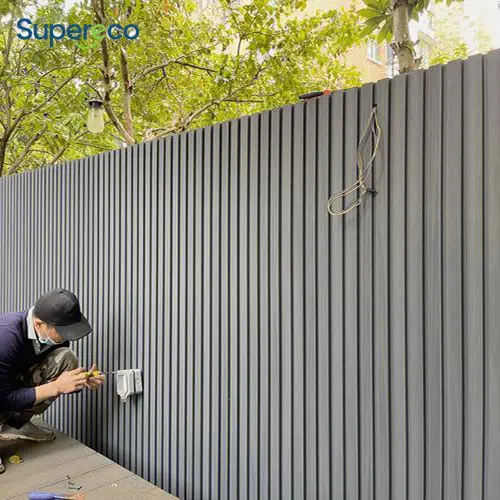 install outdoor wpc wall panel