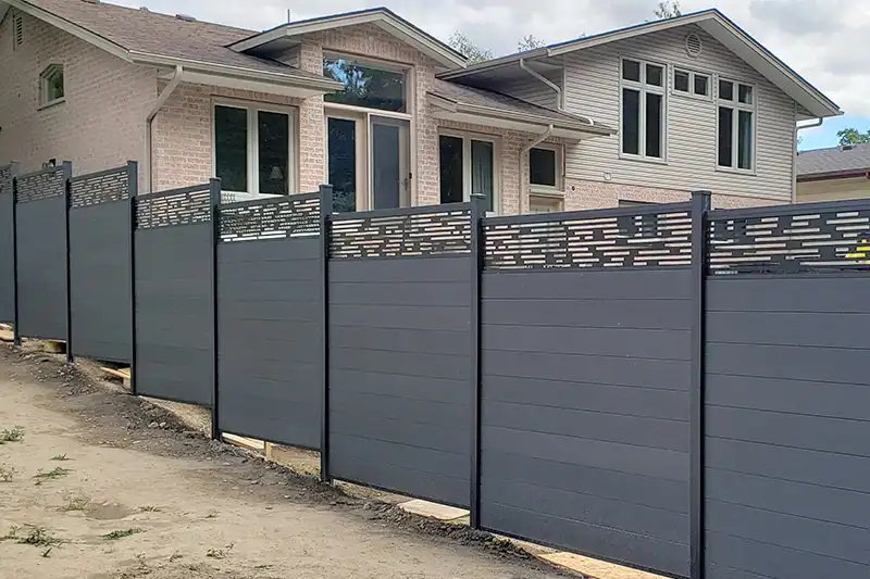 residential community developments of composite fencing