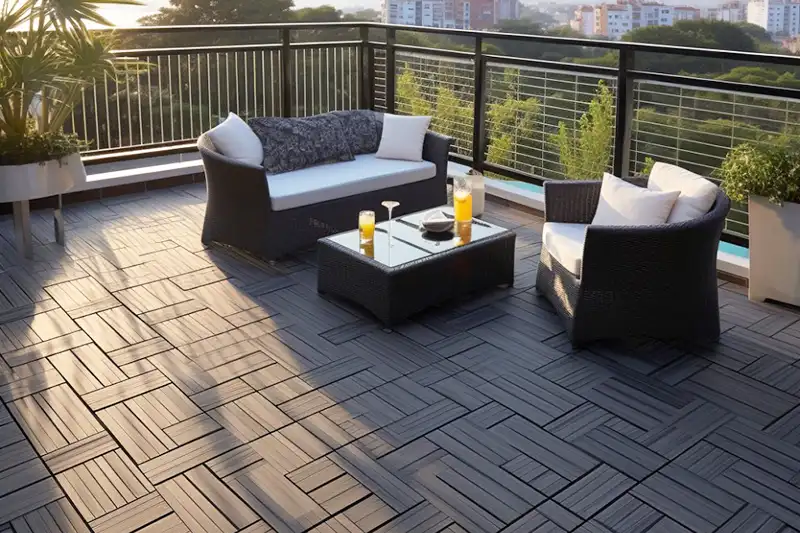the concrete patio makeover