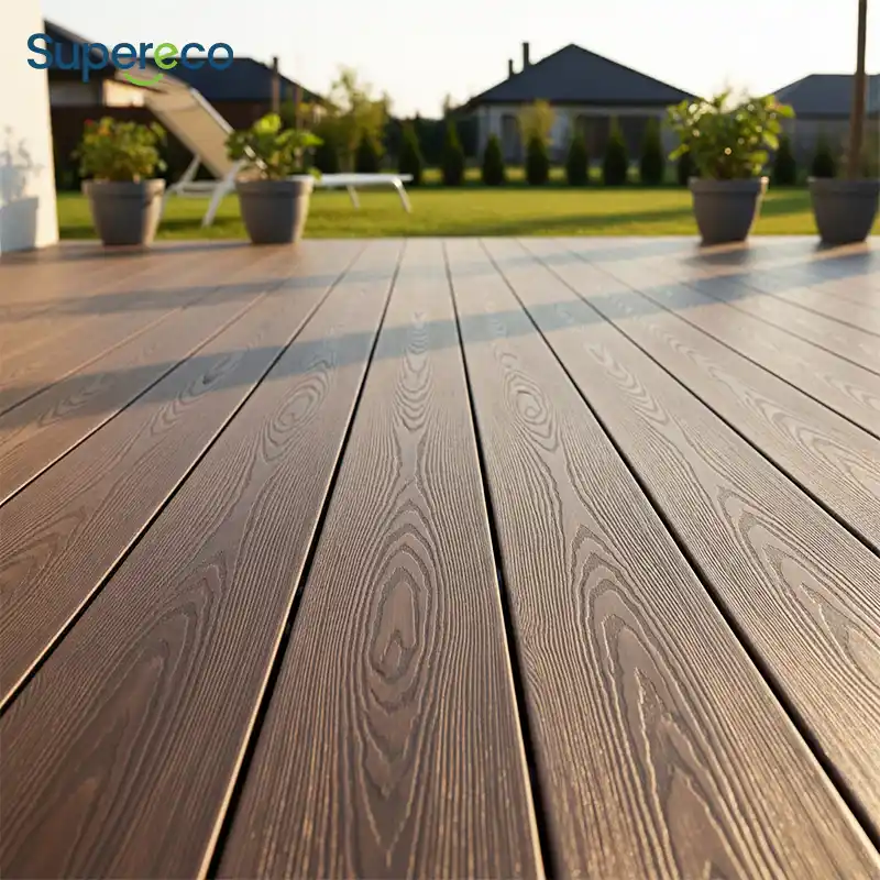 traditional round wpc decking 1